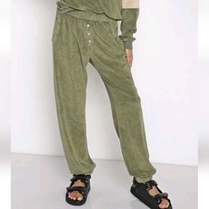 DONNI. Sage Green Track Pants